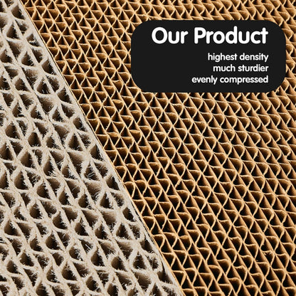 Conlun Premium Katzen Kratzbrett – Hochwertige, Langlebige und Recycelbare Kratzpappe für Kätzchen mit Umkehrbarem Design