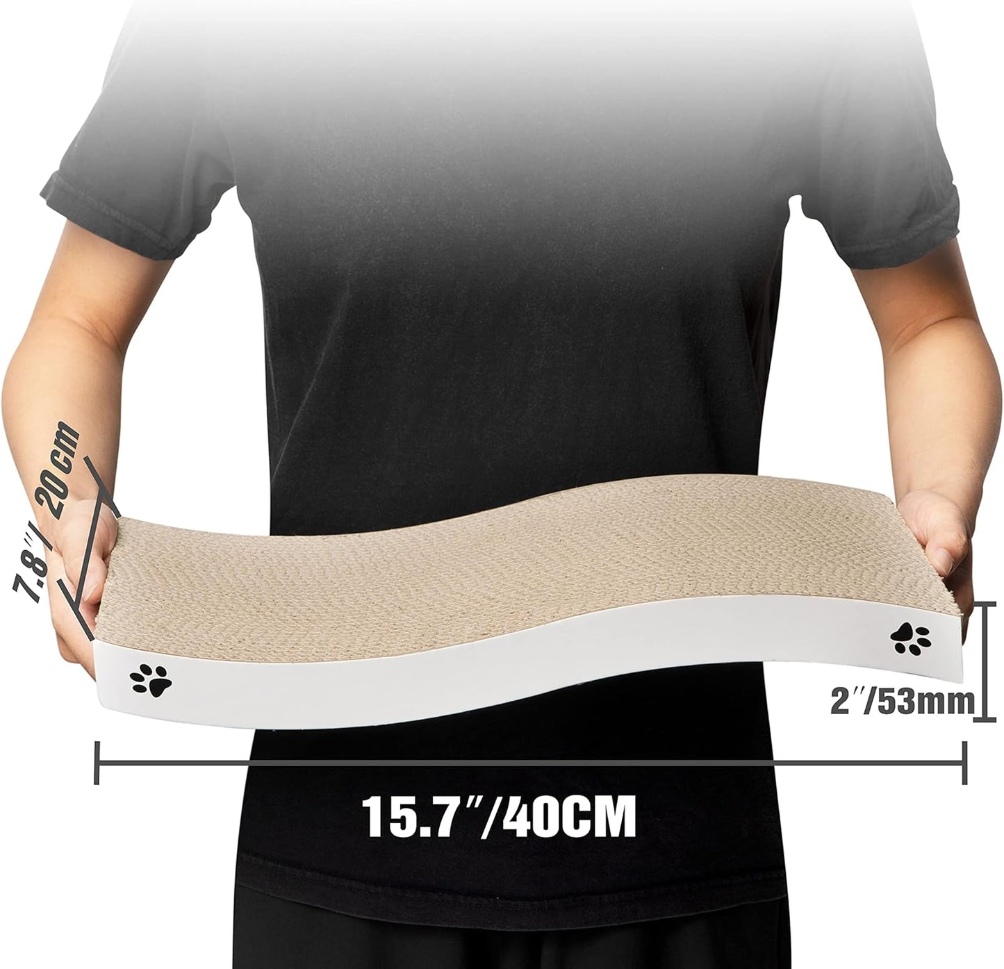 Conlun Premium Katzen Kratzbrett – Hochwertige, Langlebige und Recycelbare Kratzpappe für Kätzchen mit Umkehrbarem Design