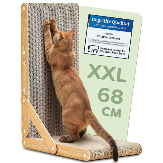 Nolivo CatClimb™ – Hochwertiger Kratzbaum und Spielstation für Katzen mit erstklassiger Stabilität und Staubarmut (68 cm)